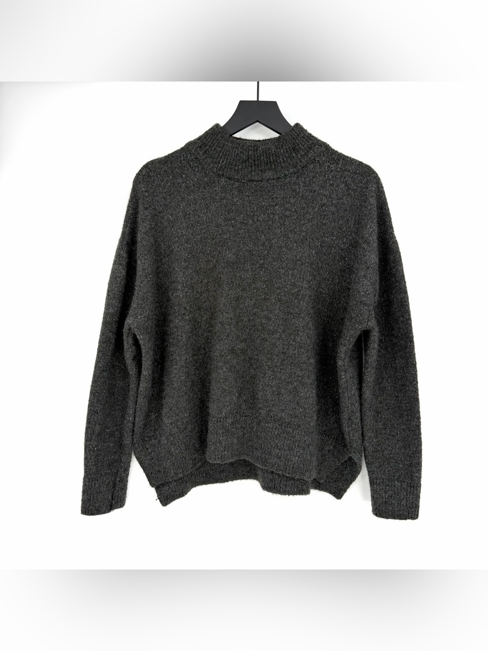 DRESS FORUM Turtleneck Sweater Charcoal Grey L